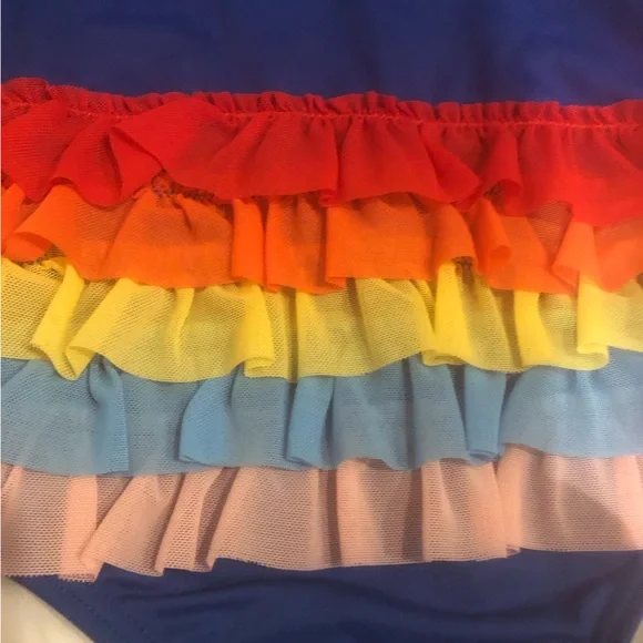 Hanna Andersson One Piece Rainbow Swimsuit 12-18 Months - Picture 4 of 6